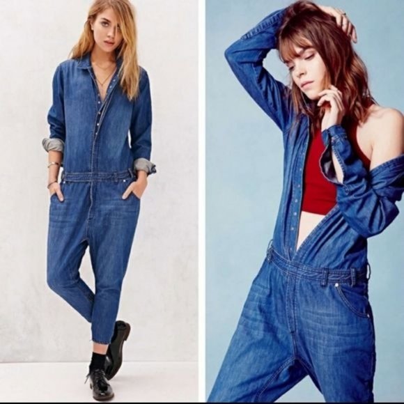 One Teaspoon Pants - One Teaspoon Denim Utility Jumpsuit size Small